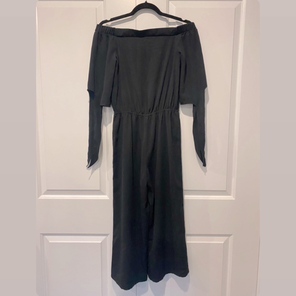 Black Off the Shoulder Jumpsuit